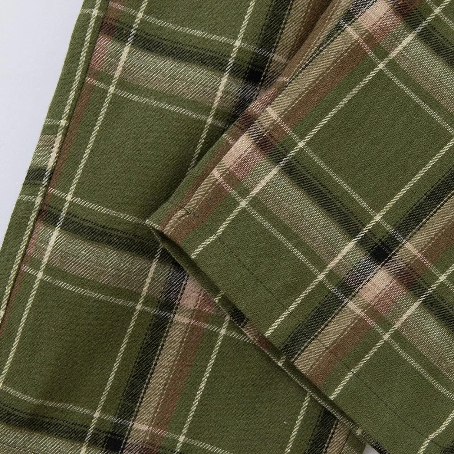 Mens Plaid Sweatpants Elastic Waist Casual Lounge Bottom Soft Comfy Long Pants Sportswear with Pocket and Drawstring