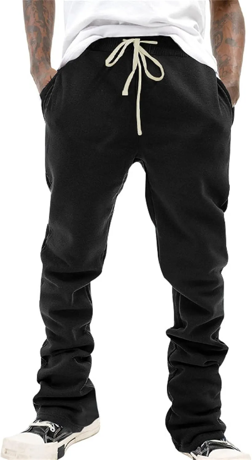 Men's Relaxed Fit Sweatpants Mens Fashion Joggers Sports Pants Casual Cotton Cargo Pants Gym Sweatpants Work Pants