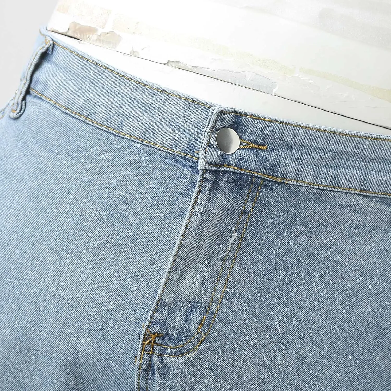 Men's Slim Fit Denim Jeans Casual Fashion Tapered Cargo Jeans Straight Leg Pants Trousers Streetwear Hip Hop Jean with Zipper