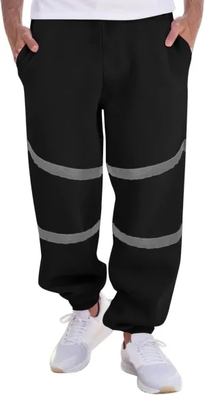 Mens Sweatpants with Pockets Big and Tall Baggy Stretch Drawstring Elastic Waist Athletic Jogger Sweat Pant with Pocket