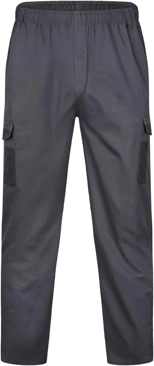 Mens Sweatpants with Pockets Big and Tall Pants Casual Color Solid Men's Trousers Leggings Multi-Pocket Pants Tooling