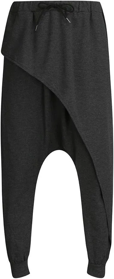 Mens Womens Harem Pants Hippie Boho Drop Crotch Beach Yoga Palazzo Pants Casual Elastic Waist Jogggers Sweaterpants