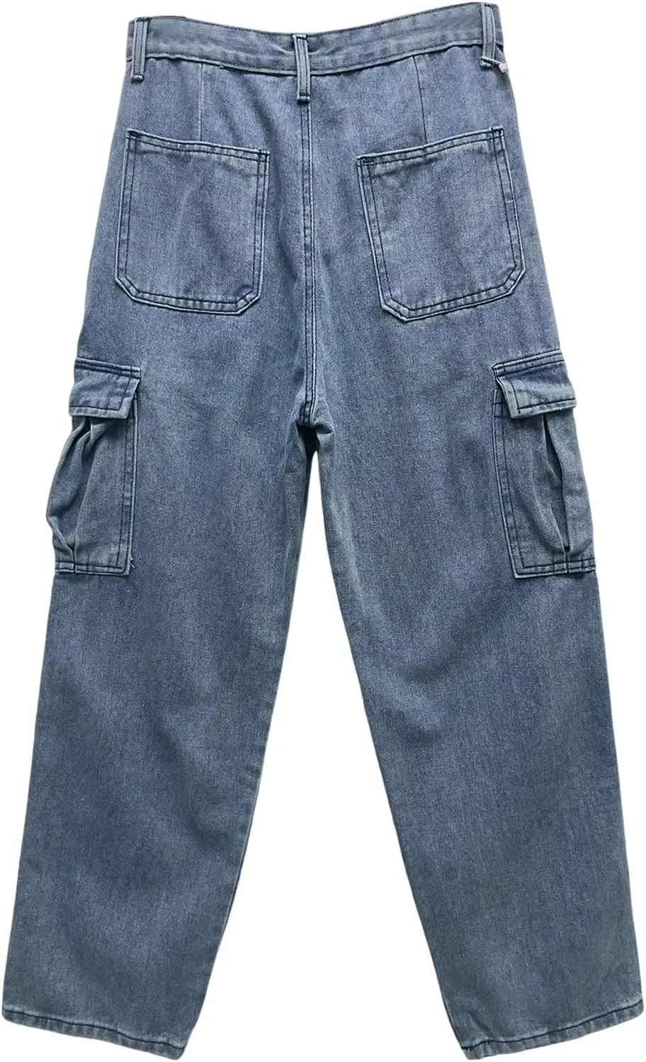 Mens Y2k Jeans Star High Waisted Hip Hop Y2K Streetwear Jeans Loose Baggy Embroidery Aesthetic Harajuku Denim Pants Trousers