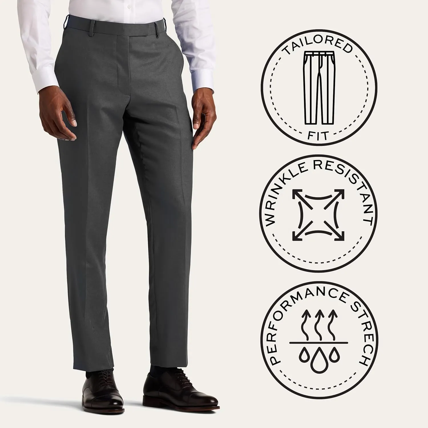Mercantile Trouser Tailored Fit - Premium Quality Suit Pants for Men, Stylish and Elegant Formal Suit for Men