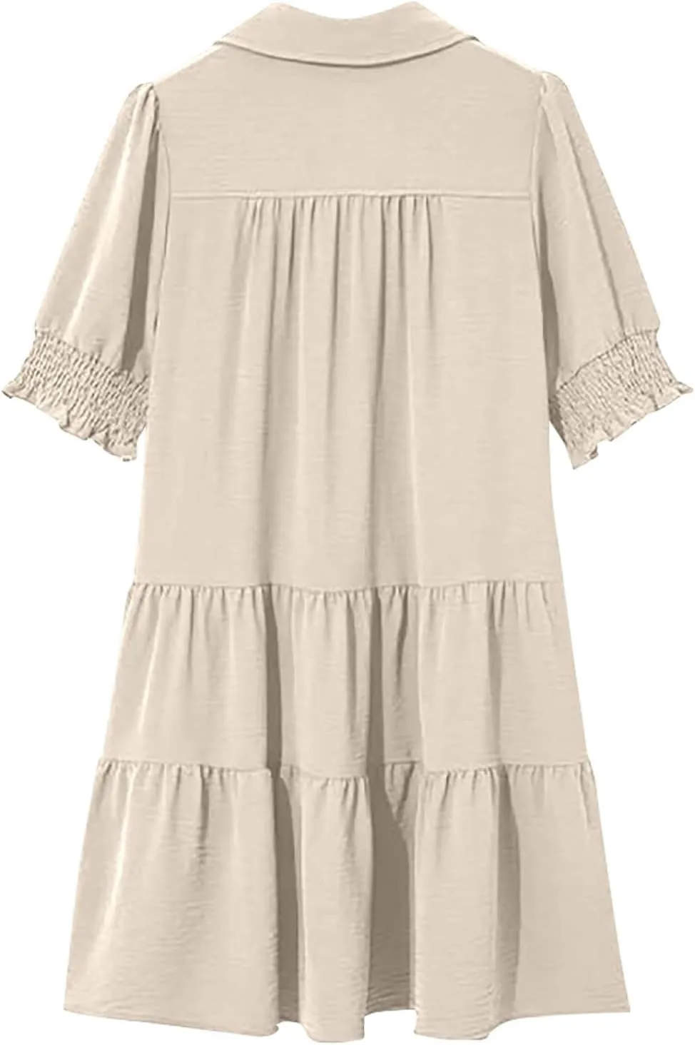 Mini Shift Dresses for Women 2025 Boho Tiered Ruffle Hem Drop Waist Y2K Mini Dress Summer Baby Shower Outfit for Guest