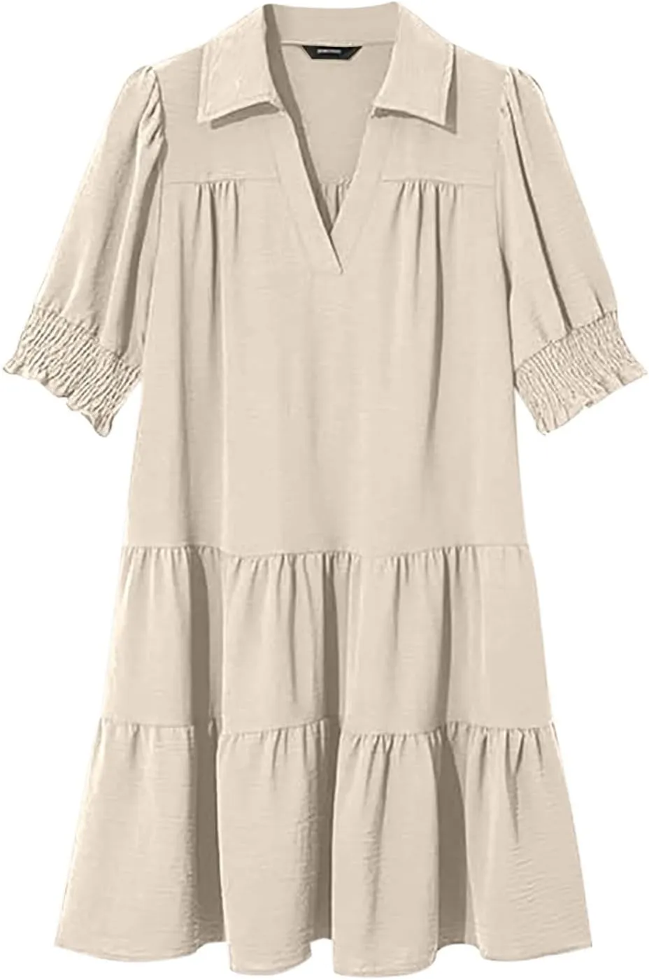 Mini Shift Dresses for Women 2025 Boho Tiered Ruffle Hem Drop Waist Y2K Mini Dress Summer Baby Shower Outfit for Guest