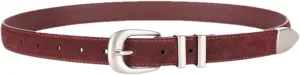 Mnjyihy Women Cowhide Leather Belt Fashion Skinny Belt For Jeans Trousers And Dresses