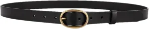 Mnjyihy Women's Leather Belt Vintage Fashion Casual Decoration Jeans Suit Gold Buckle Belt