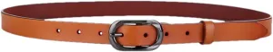 Mnjyihy Women's Vintage Leather Belt Fashion Decoration Jeans Suit Black Buckle Belt
