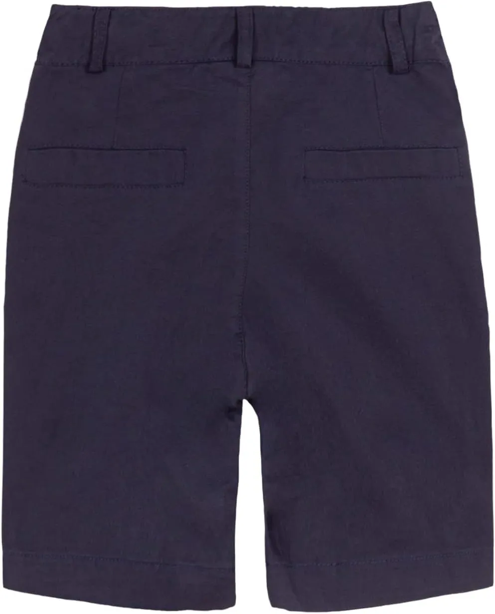 Mud Kingdom Boys Shorts School Uniform Flat Front Twill Chino Shorts 4-16 Years