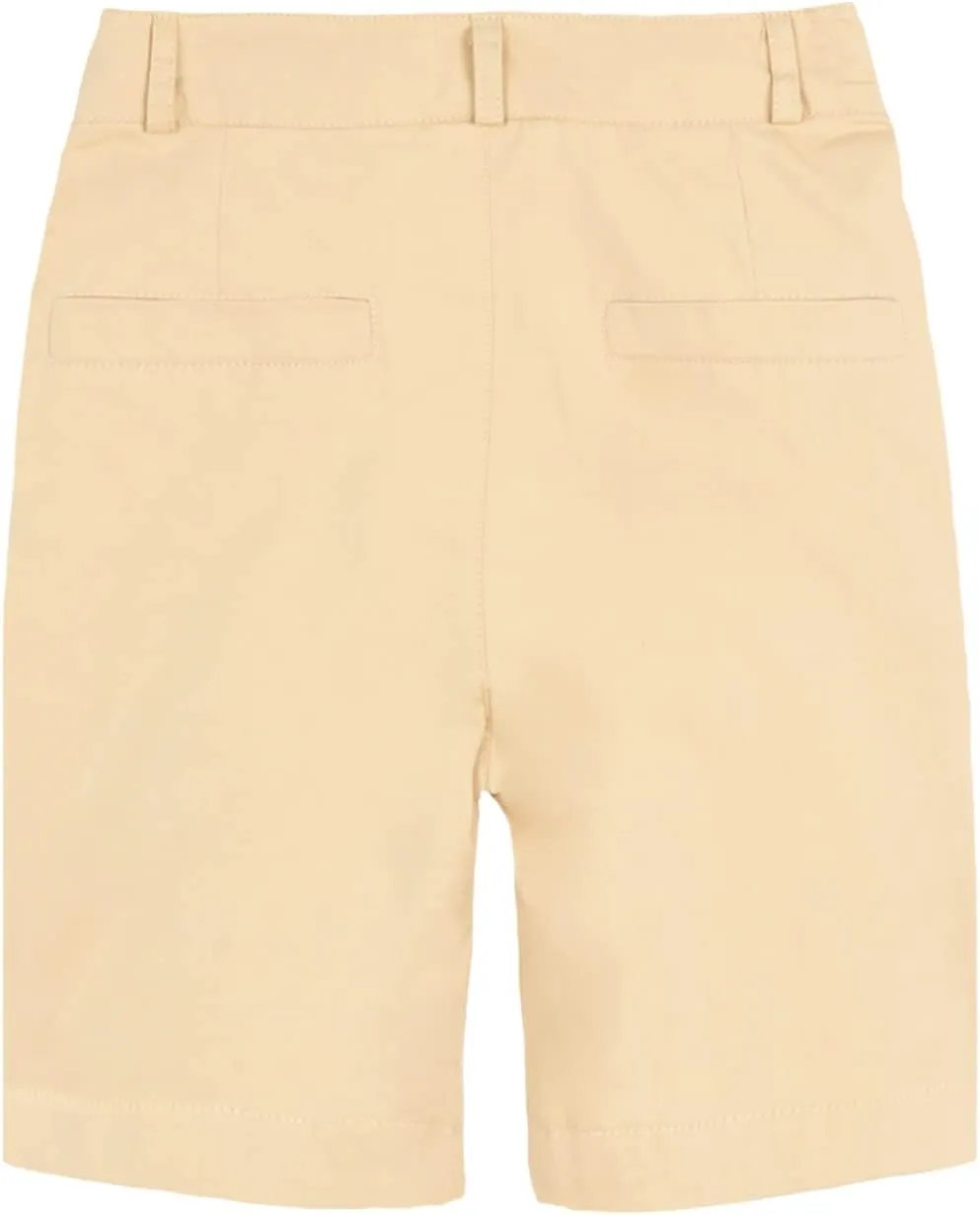 Mud Kingdom Boys Shorts School Uniform Flat Front Twill Chino Shorts 4-16 Years