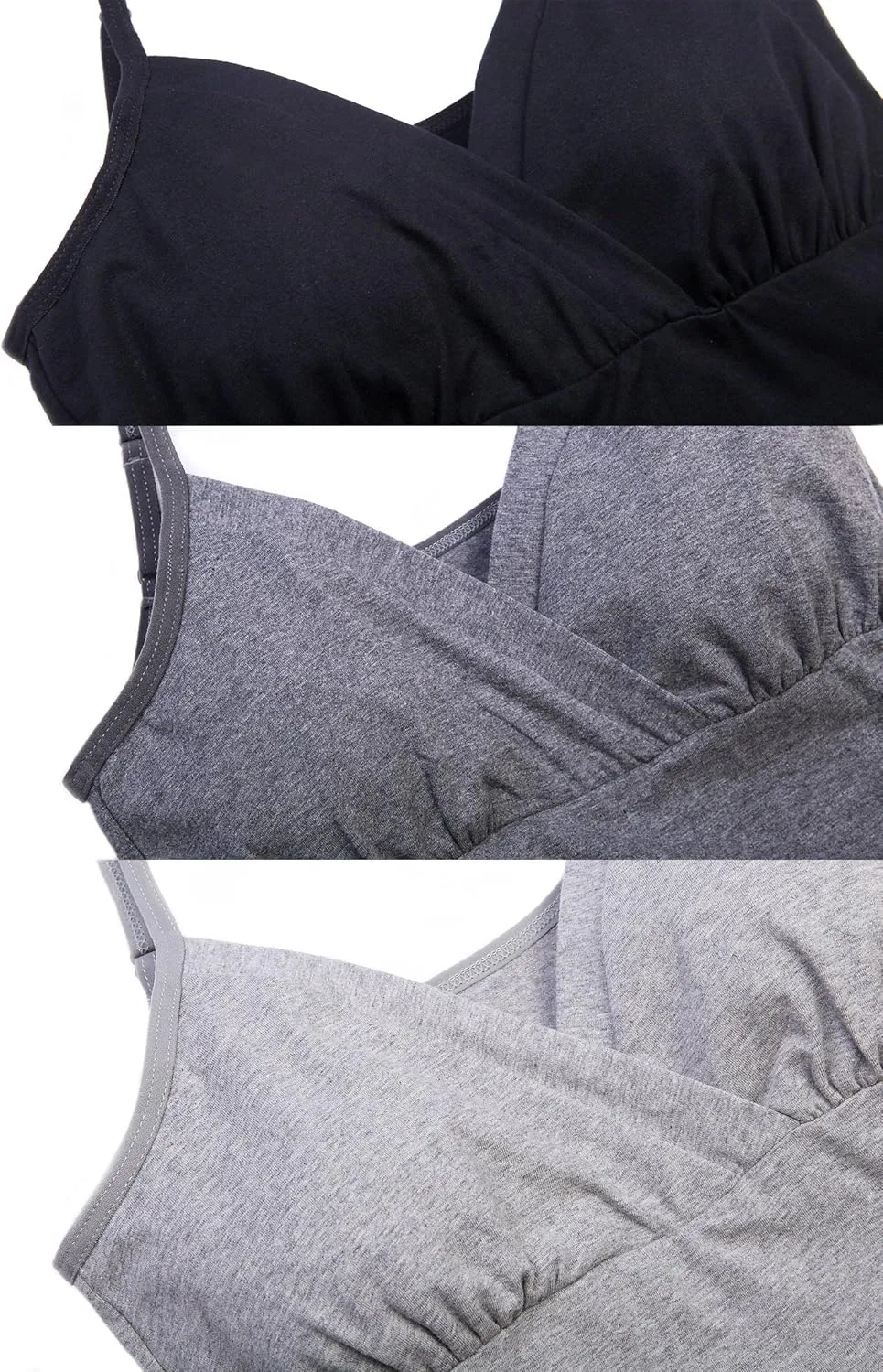 Nursing Tops Tank Shirt Cami Sleep Bra for Maternity and Breastfeeding