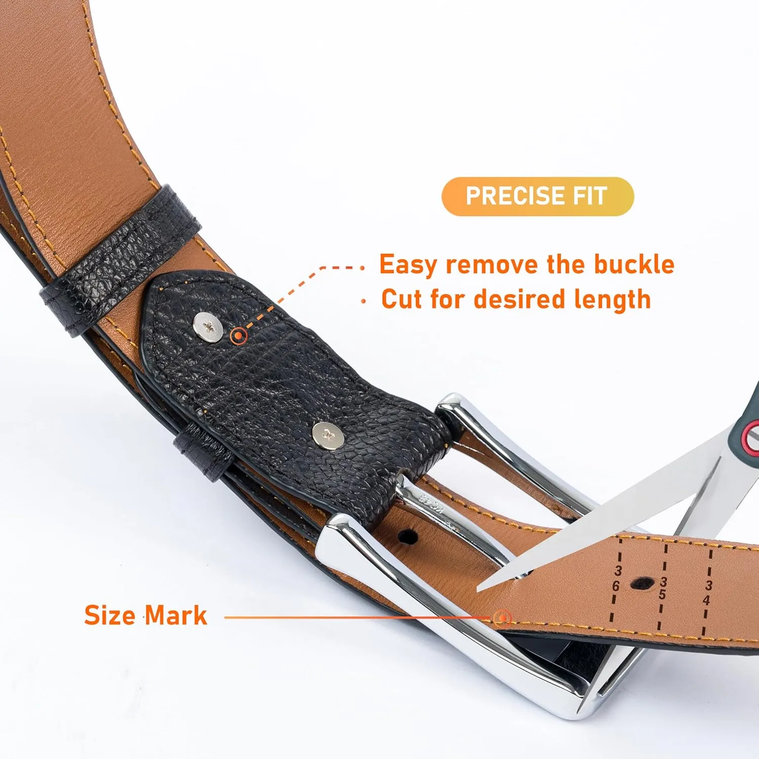 Ostrich Leather Belt Mens Handmade Exotic Straight Belts Metal Pin Buckle Durable Dress Belt-Classic & Fashion