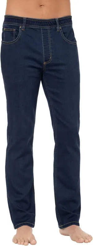 PajamaJeans Mens Pull On Jeans - Elastic Waist Pants Men - Pajama Jeans Denim Slim Straight Sweatpant Jeans Men Pull Up Jeans