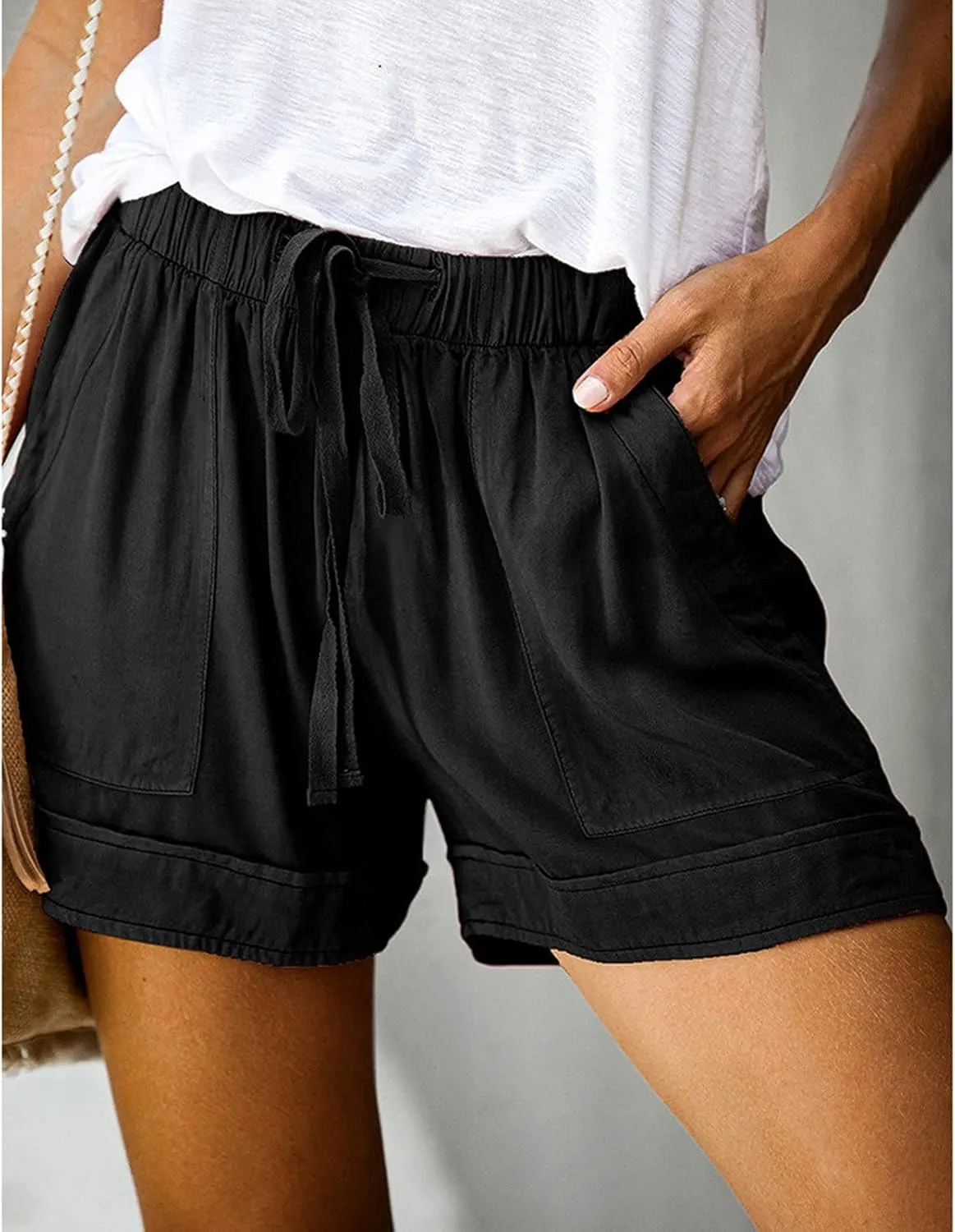 Plus Size Shorts Casual Striped Shorts Pocket Pants Plus Size Shorts Gym Shorts Womens Blue Jean Swim Shorts Women