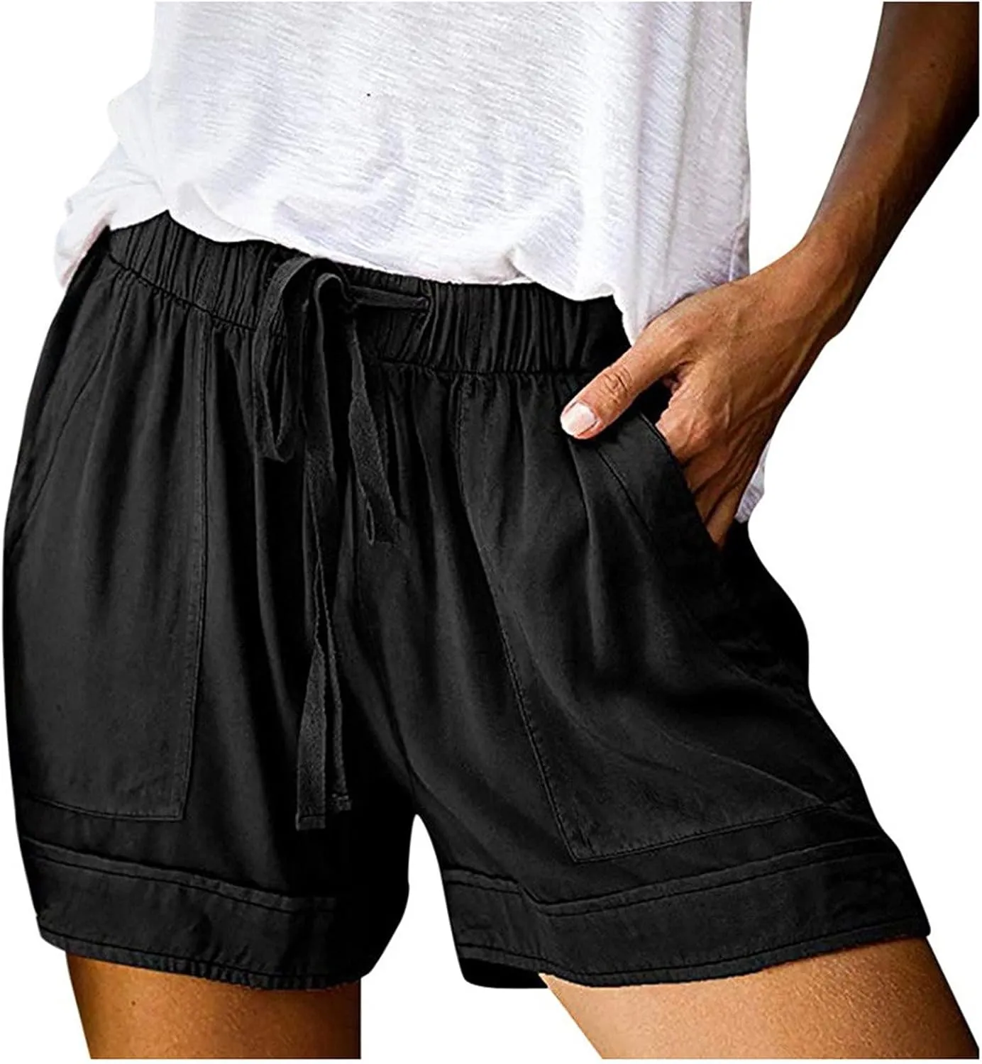 Plus Size Shorts Casual Striped Shorts Pocket Pants Plus Size Shorts Gym Shorts Womens Blue Jean Swim Shorts Women