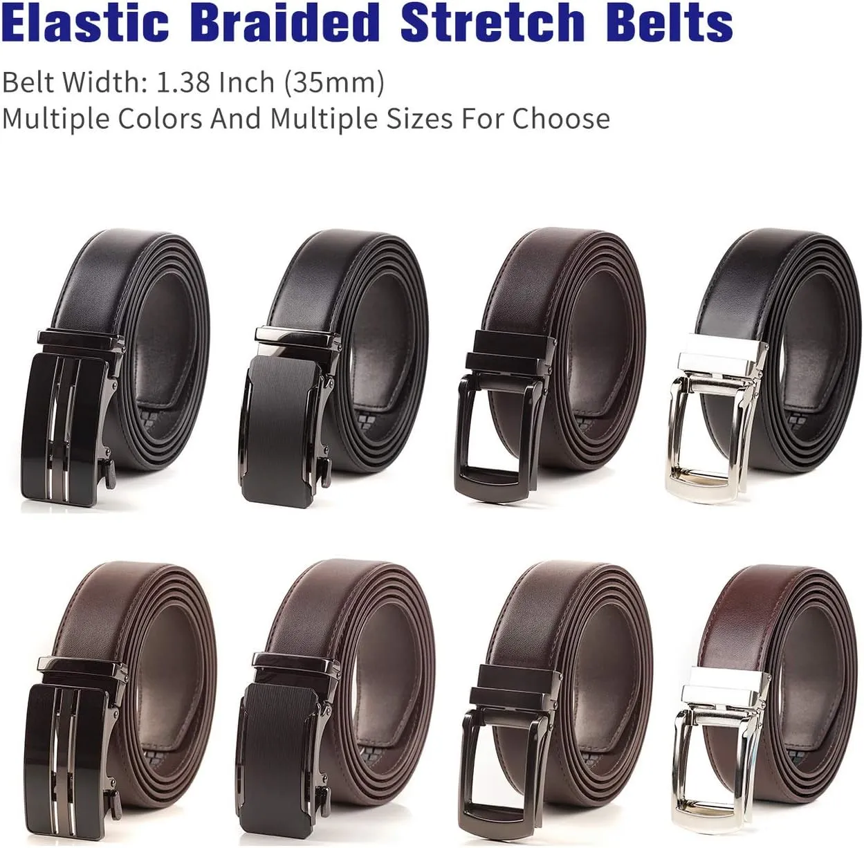 SAMBATA Mens Belt Big & Tall Size 36 to 100 inch