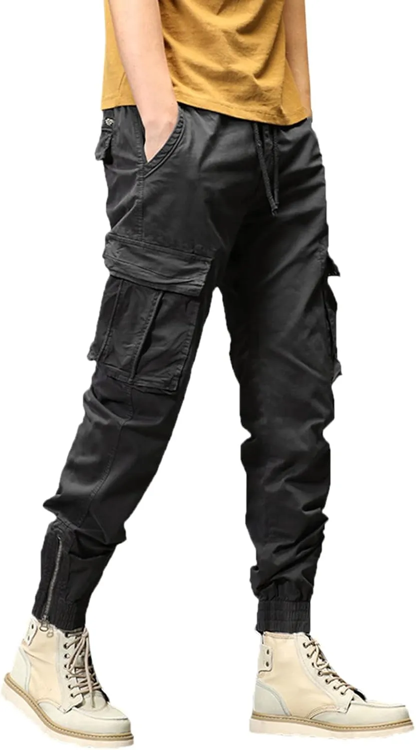 sdbrld Cargo Pants For Men Mens Ripstop Tactical Pants Trendy Lightweight Outdoor Hiking Water Resistant Pants with Pockets
