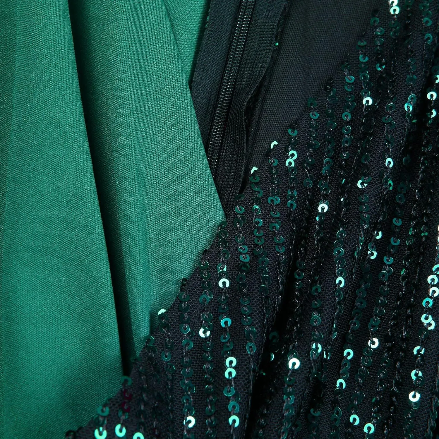 Sequins Patchwork Cocktail Pencil Dress Bodycon Sexy Deep V Neck Elegant Dressess Long Sleeve Evening Mini Dress Party