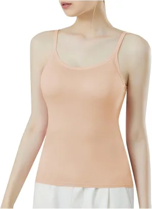 Sexy Shelf Bra Cami Tops for Women Spaghetti Strap Yoge Camisoles Slim Fitness Summer Basic Tees Sleeveless Shirts