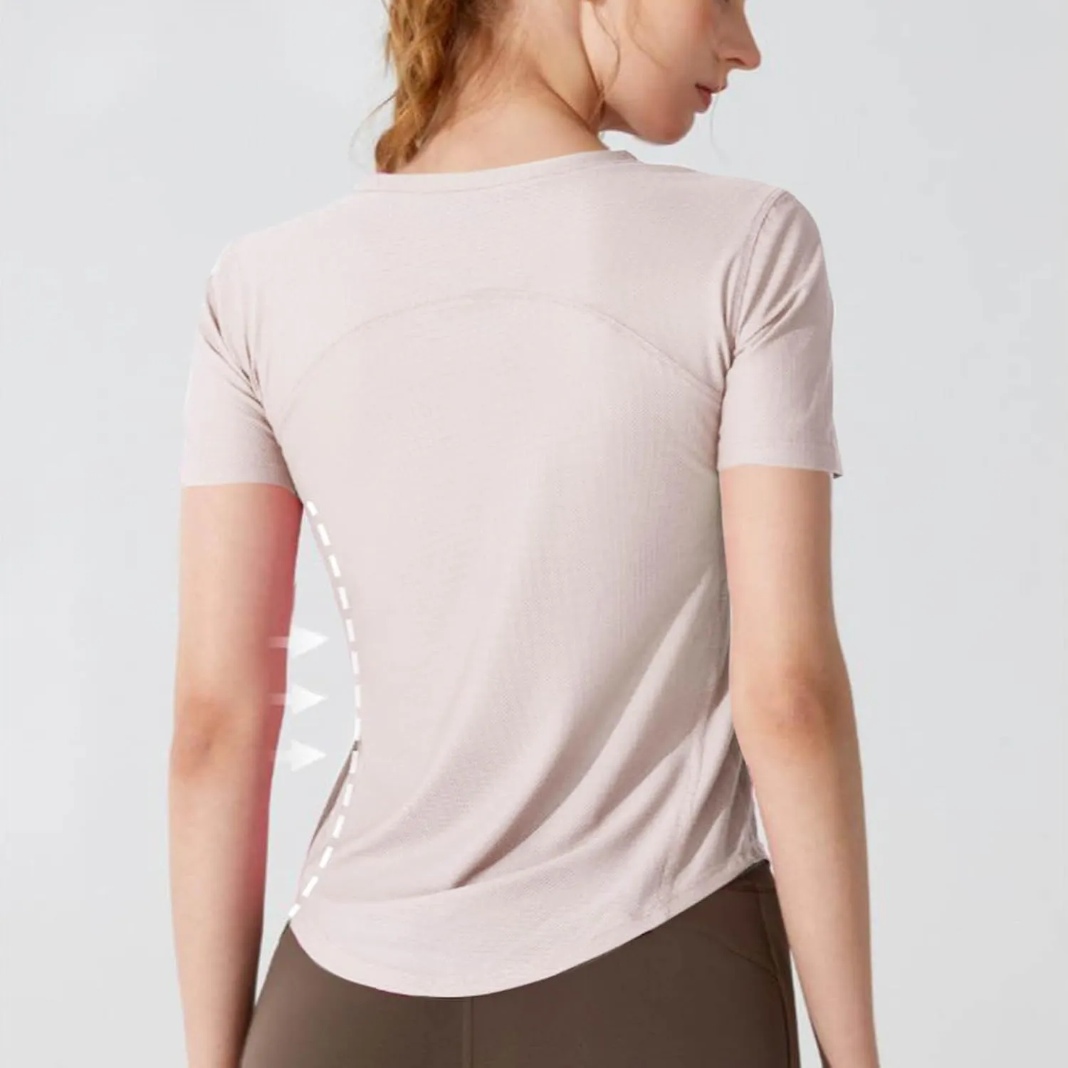Summer Basic Shirts for Women Short Sleeve Workout Yoga Tops Lightweight Relaxed Fit Basic Tees Casual Athletic Shirt