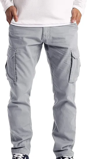 Sweatpants for Men Big and Tall Casual Mens Gifts Cargo Pants Hiking Workout Joggers and Zipper Pockets Men's Joggers