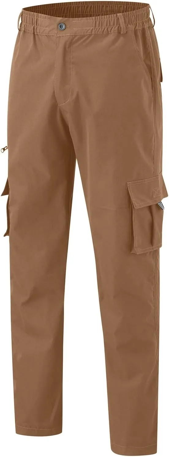 Sweatpants for Men Big and Tall Casual Mens Gifts Cargo Pants Hiking Workout Joggers Elastic Waist Plaid Casual Pants