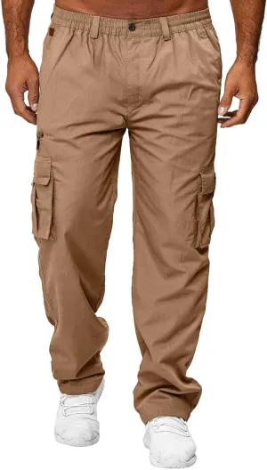 Sweatpants for Men Big and Tall Casual Mens Gifts Cargo Pants Hiking Workout Joggers Elastic Waist Plaid Casual Pants