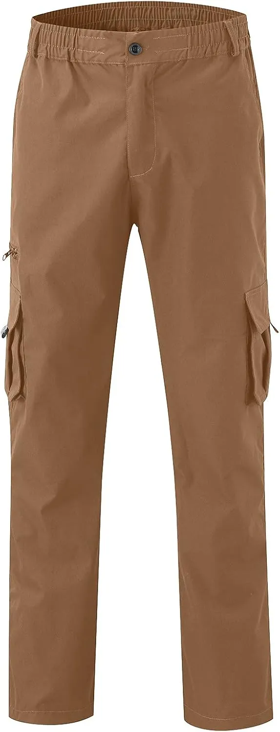 Sweatpants for Men Big and Tall Casual Mens Gifts Cargo Pants Hiking Workout Joggers Elastic Waist Plaid Casual Pants