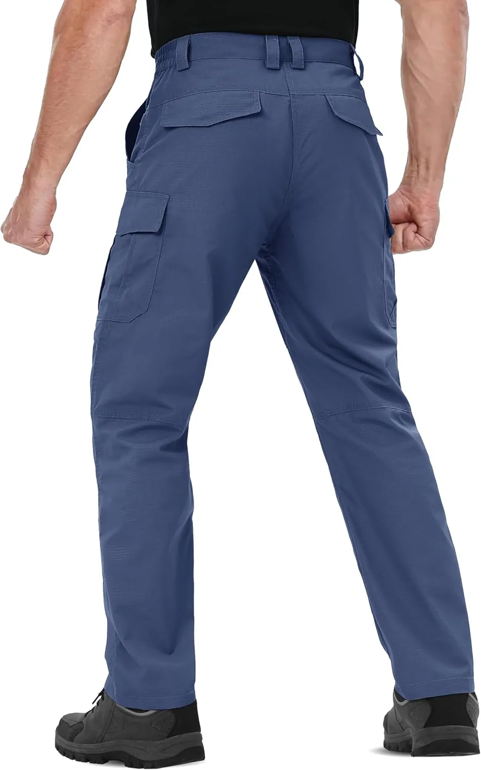 TACVASEN Men's Tactical Military Pants Lightweight Hiking Pants 9 Pockets Water Resistant Cargo Work Pants Construction