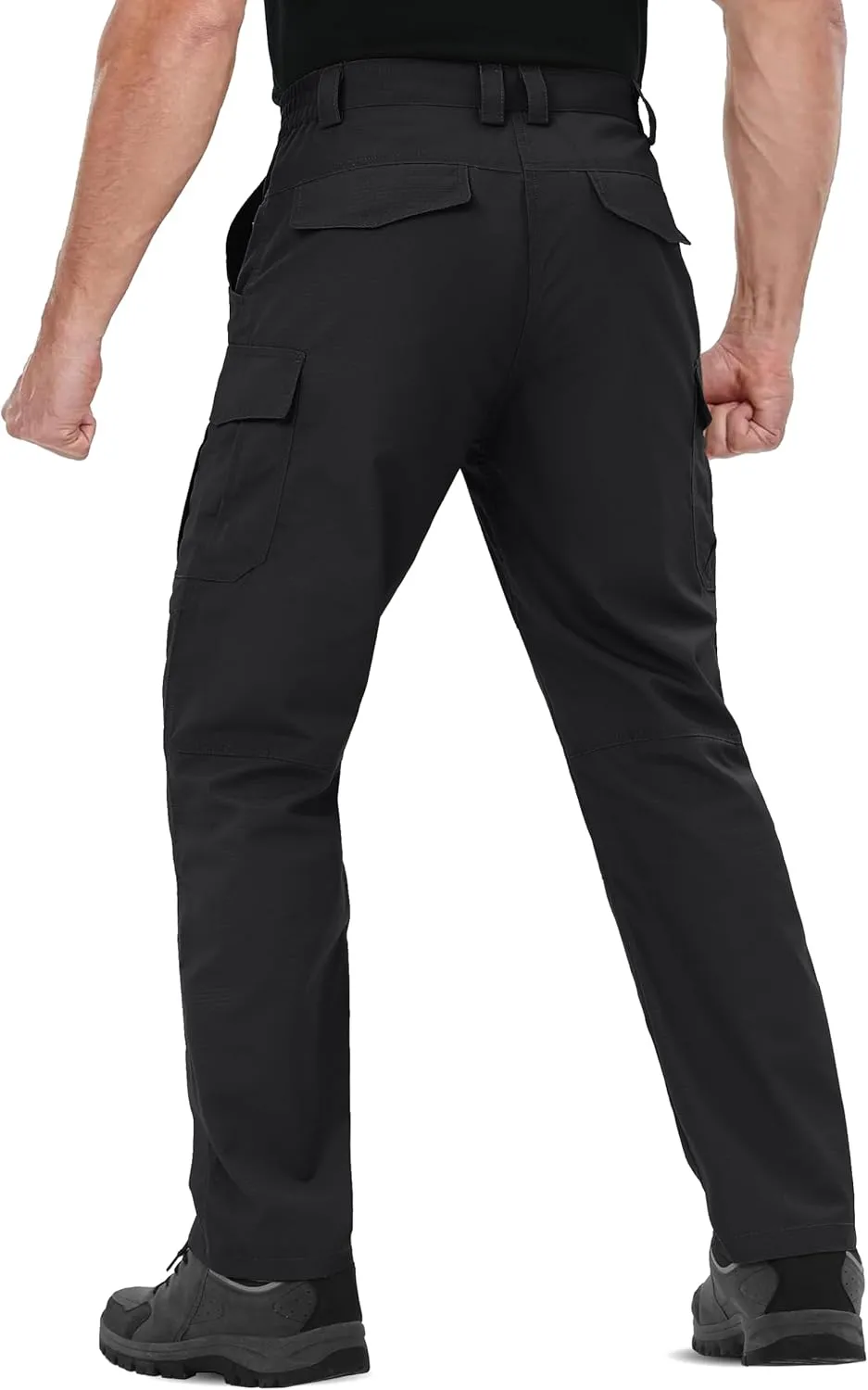 TACVASEN Men's Tactical Military Pants Lightweight Hiking Pants 9 Pockets Water Resistant Cargo Work Pants Construction