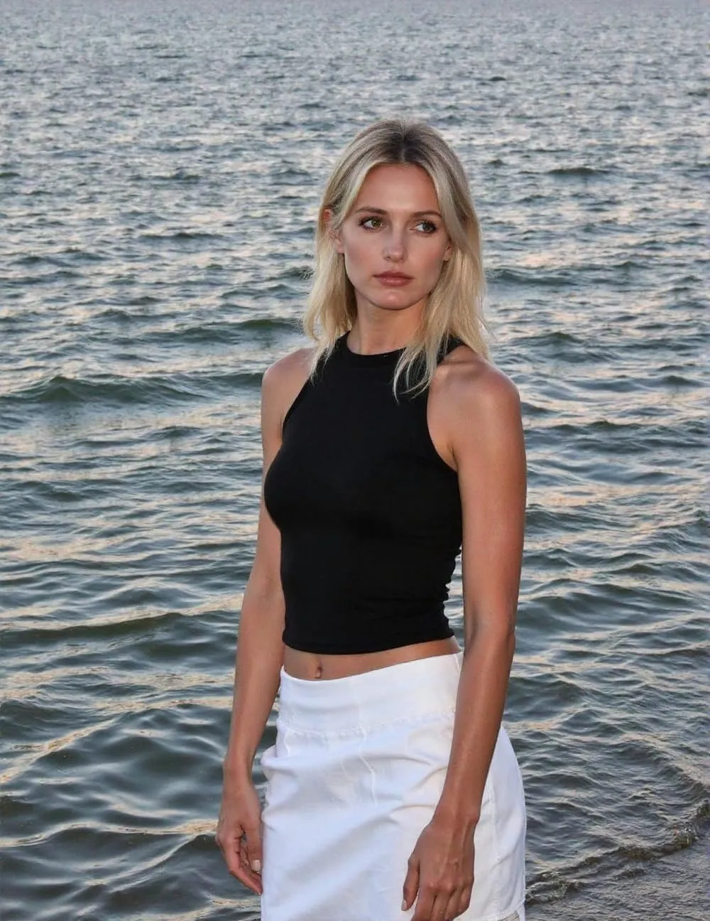 Tank Top with Built in Bra for Women Padded Ribbed Casual Sleeveless Camisole Long Crop Top