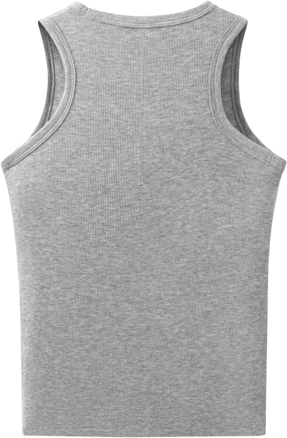 Tank Top with Built in Bra for Women Padded Ribbed Casual Sleeveless Camisole Long Crop Top