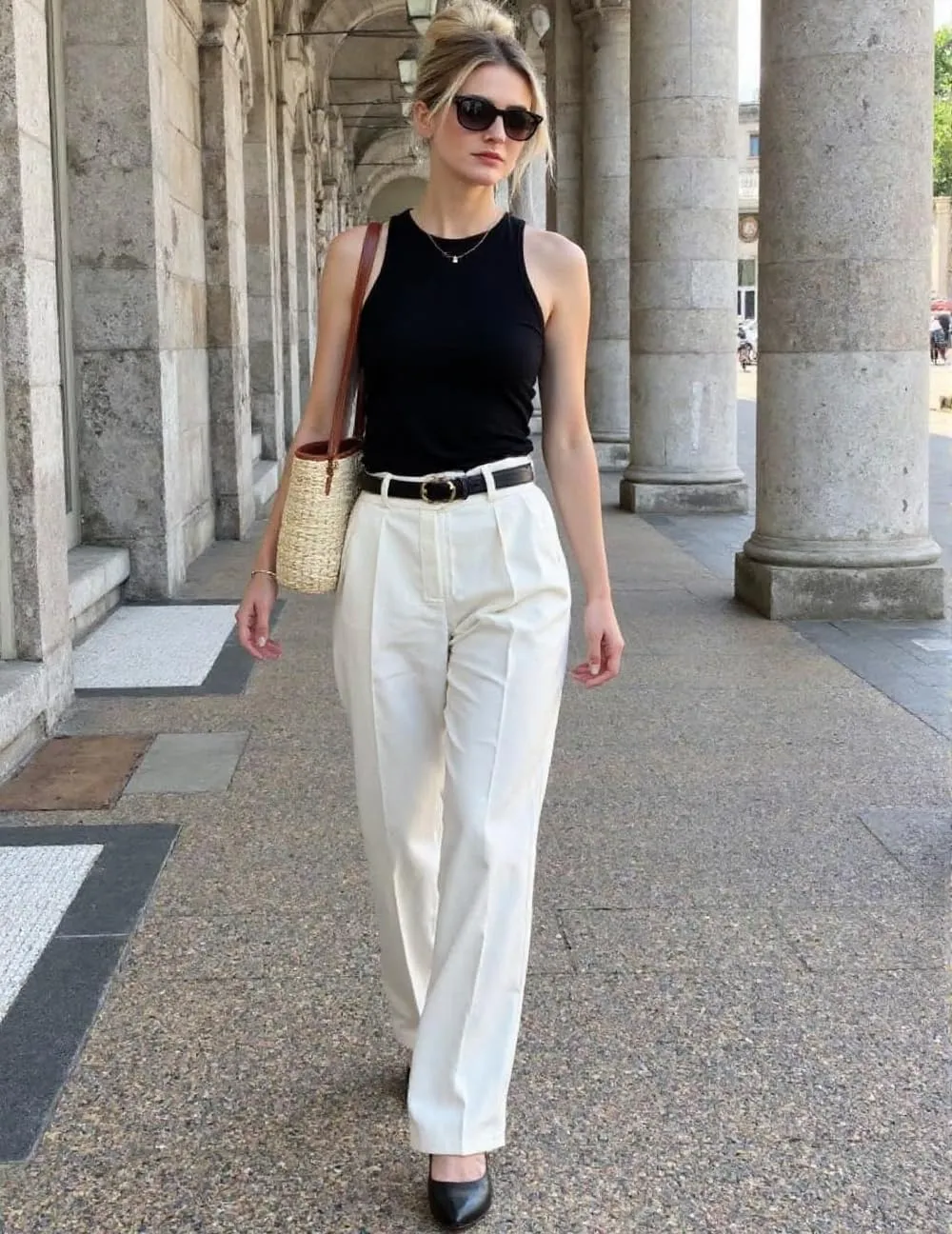 Tank Top with Built in Bra for Women Padded Ribbed Casual Sleeveless Camisole Long Crop Top