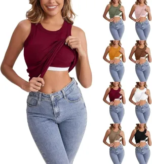Tank Top with Built in Bra for Women Racerback Workout Undershirt Cotton Camisole Workout Sports Padded Cami 2025