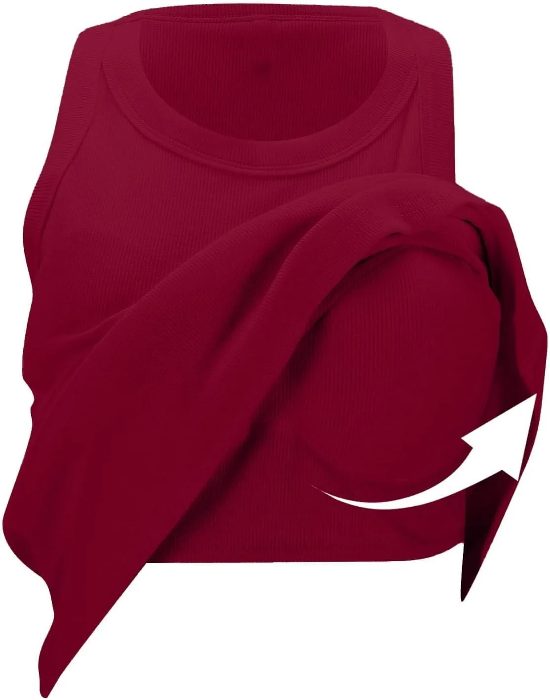 Tank Top with Built in Bra for Women Racerback Workout Undershirt Cotton Camisole Workout Sports Padded Cami 2025