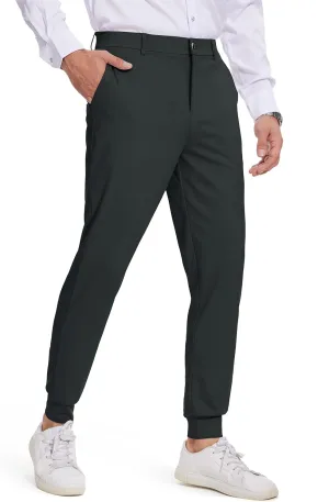 Tapata Men's 29/30/32/34 Inseam 4-Way Stretch Golf Joggers Slim Fit Regular Tall Athletic Sweatpants Casual Dress Pants