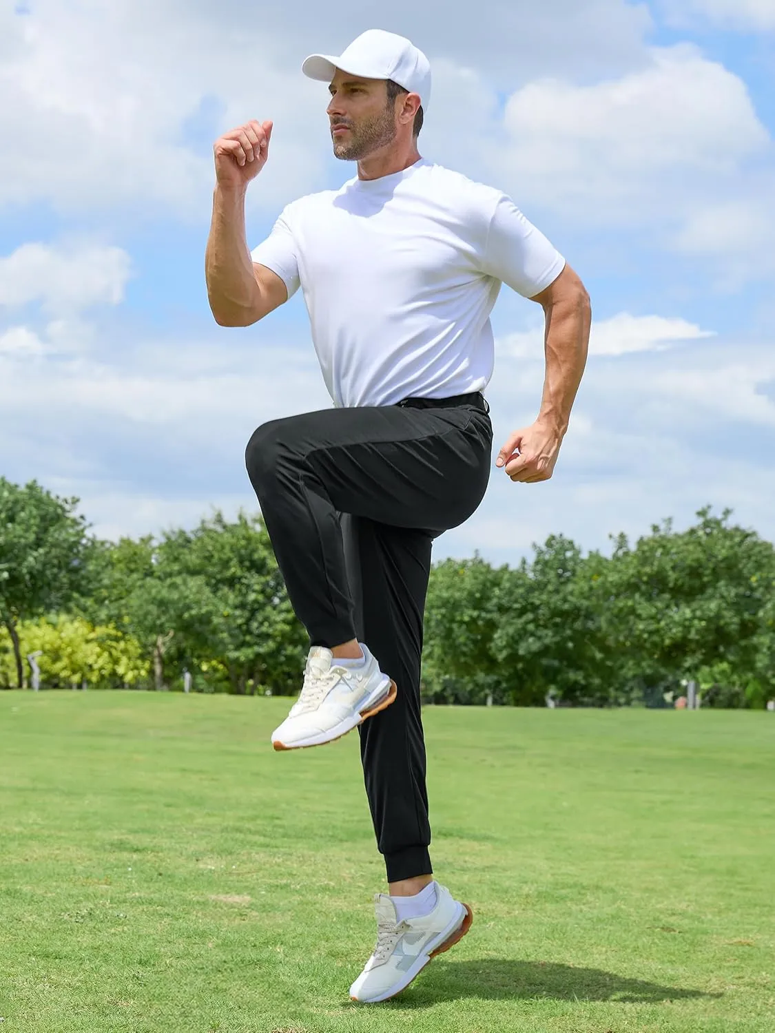 Tapata Men's 29/30/32/34 Inseam 4-Way Stretch Golf Joggers Slim Fit Regular Tall Athletic Sweatpants Casual Dress Pants