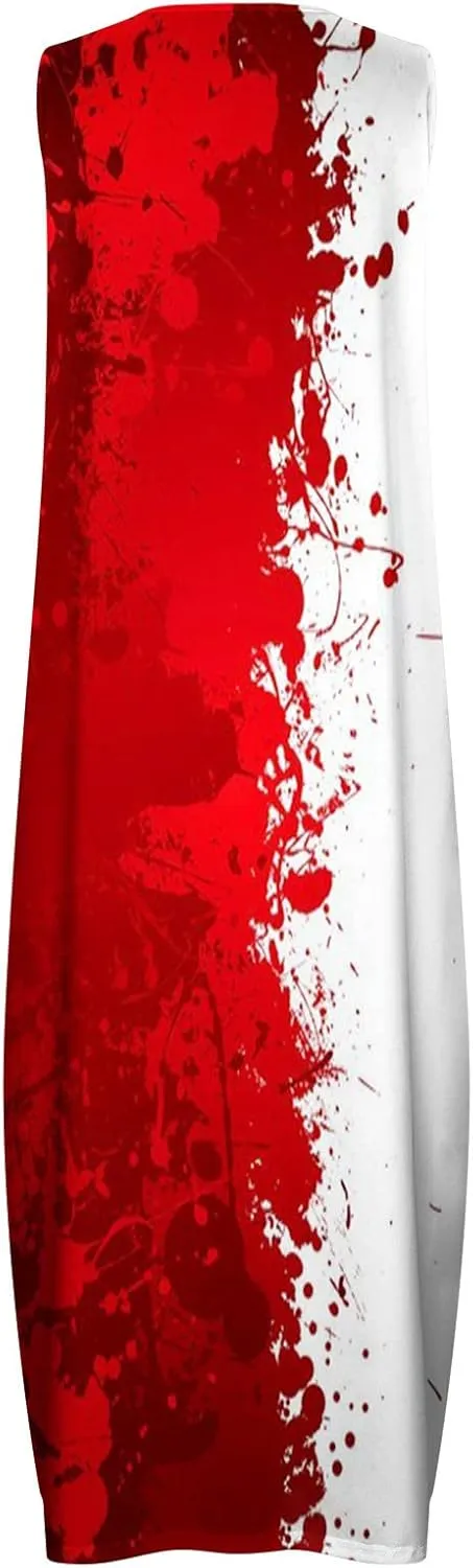 Tie Dye Dress for Women Floral Print Beach Vacation Cruise Outfits Fashion Sleeveless Beach Sundress