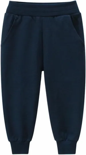 Toddler Boys Girls Causal Aesthetic Sweatpants Elastic Waist Kids Plain Trendy Joggers Loose Athletic Pants