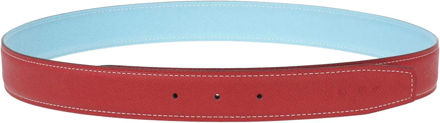 UzHot Reversible H Full Grain Cow Leather Belts Replacement Belt Strap Without Buckle 32mm Wide