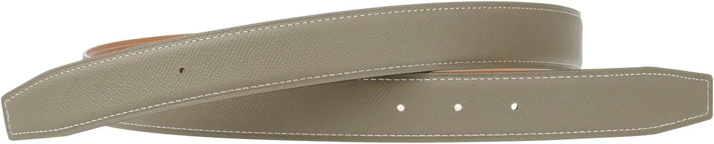 UzHot Reversible H Full Grain Cow Leather Belts Replacement Belt Strap Without Buckle 32mm Wide