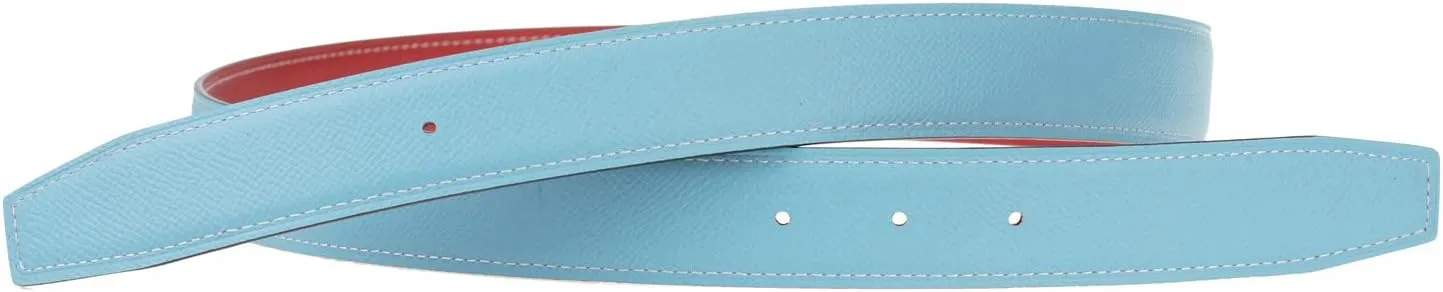 UzHot Reversible H Full Grain Cow Leather Belts Replacement Belt Strap Without Buckle 32mm Wide