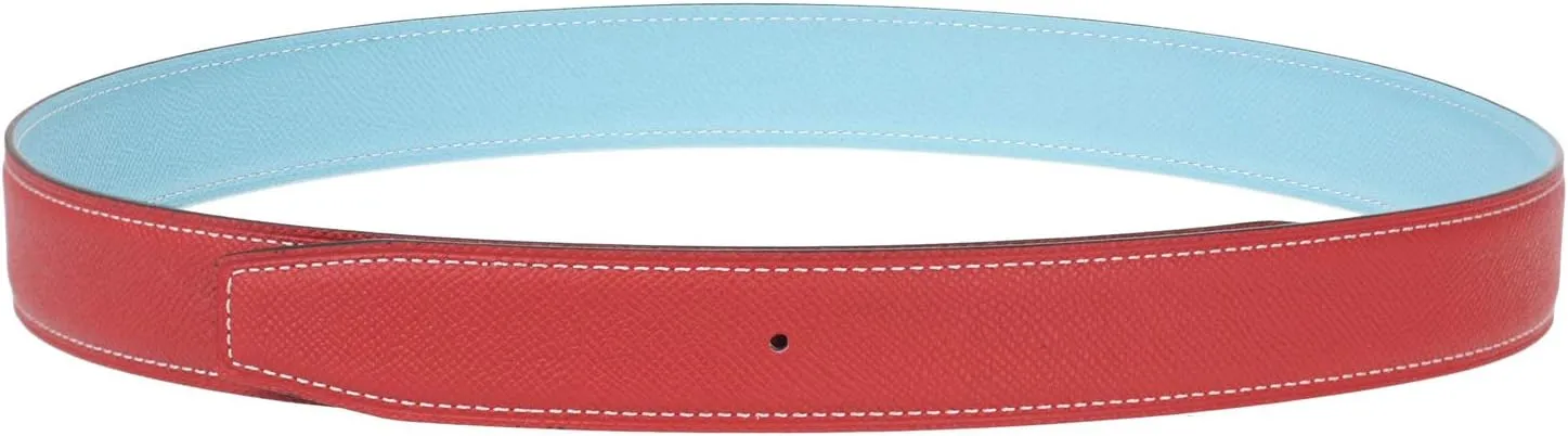 UzHot Reversible H Full Grain Cow Leather Belts Replacement Belt Strap Without Buckle 32mm Wide