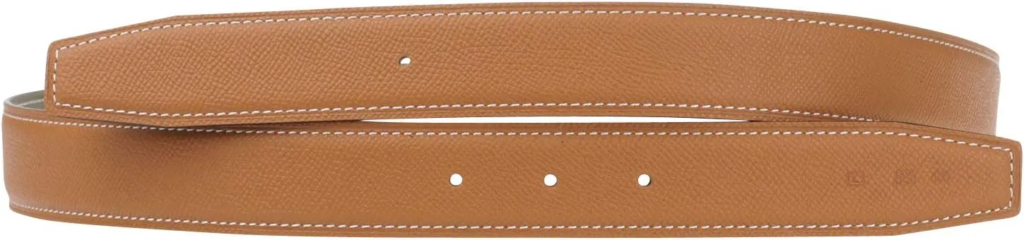 UzHot Reversible H Full Grain Cow Leather Belts Replacement Belt Strap Without Buckle 32mm Wide