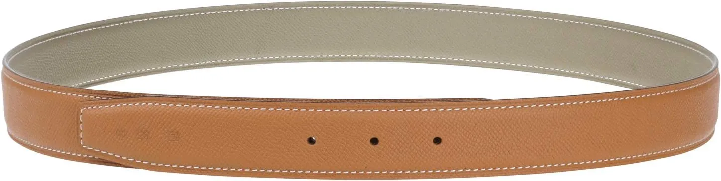 UzHot Reversible H Full Grain Cow Leather Belts Replacement Belt Strap Without Buckle 32mm Wide