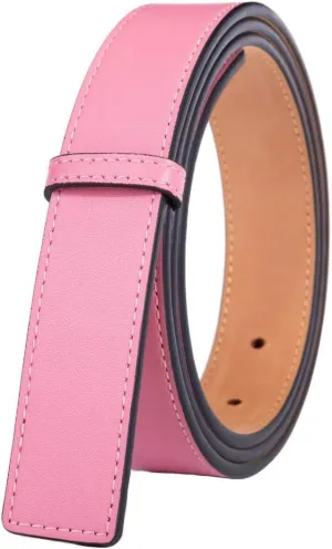 Vatee's Genuine Leather Replacement Belts For Women Without Buckle Dress Belt Strap Wide 29mm/20mm