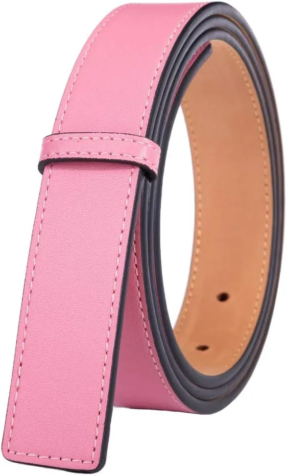 Vatee's Genuine Leather Replacement Belts For Women Without Buckle Dress Belt Strap Wide 29mm/20mm