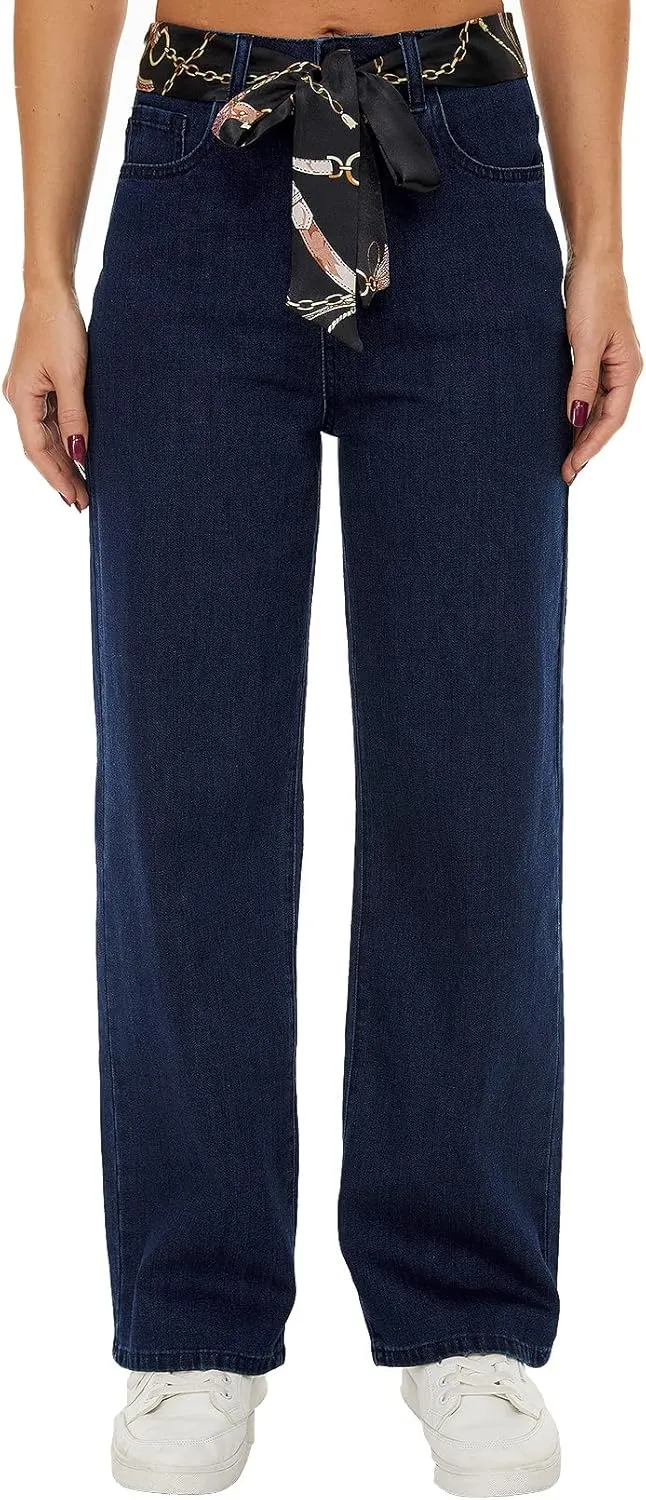 VIPONES Womens Wide Leg Jeans High Waist Baggy Denim Pants Distressed Loose Ripped Boyfriends Jeans Y2K