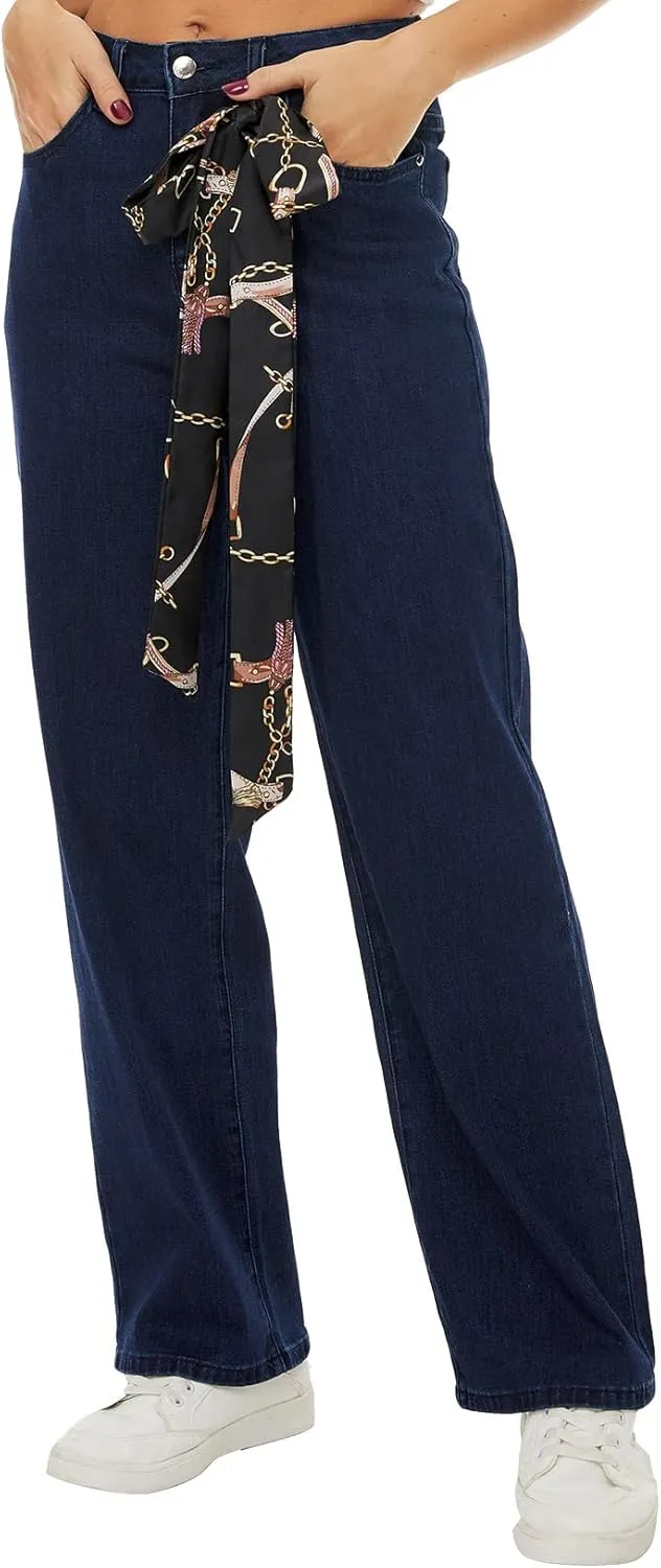 VIPONES Womens Wide Leg Jeans High Waist Baggy Denim Pants Distressed Loose Ripped Boyfriends Jeans Y2K